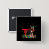 自閉症の |オカッコいいーストラリア牛の犬のヒーロー自閉症 缶バッジ (正面&裏面)