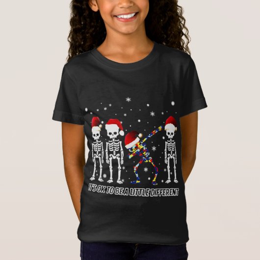 自閉症の |ダンスを踊るこ違うとは Tシャツ (正面)