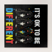 自閉症の |ニューファンドランド違うのお母さん ジグソーパズル (横)