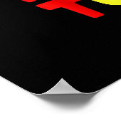 自閉症の |ロックンキュート違うなパンダ ポスター (角)