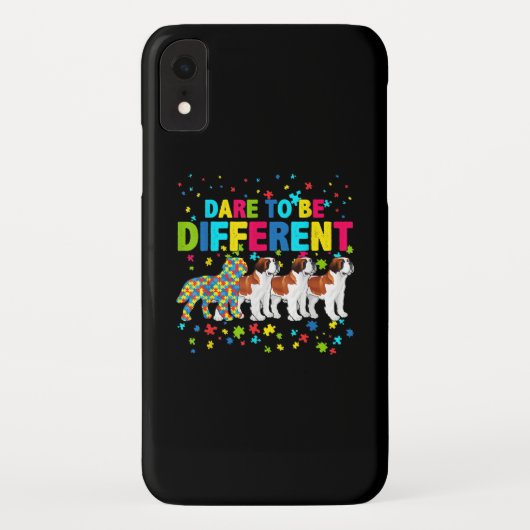 自閉症の |聖ベルナール違うドッグになる Case-Mate iPhoneケース (裏面)