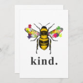 自閉症の|自閉症が優しい養蜂家パズル サンキューカード (正面/裏面)