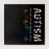 自閉症の|自閉症が理解できる愛を受け入れる ジグソーパズル (横)