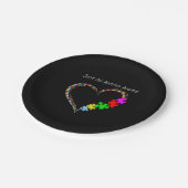 自閉症の|自閉症のおばさん ペーパープレート (アングル)