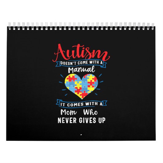 自閉症の|自閉症はマニュアル来には載っていない カレンダー (カバー)