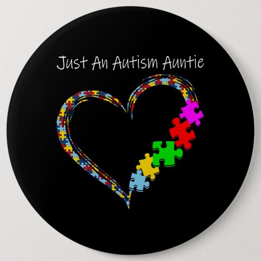 自閉症の | Just An Autism Auntie 缶バッジ (正面)
