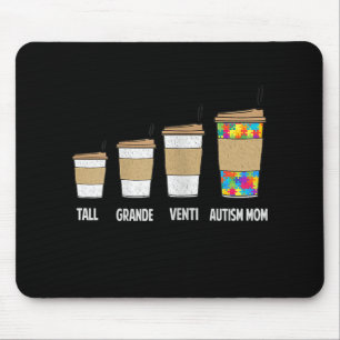 自閉症の Tall Grande Ventiコーヒー自閉症ママ マウスパッド