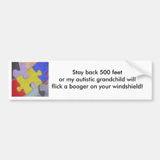 自閉症のbooger 2 バンパーステッカー