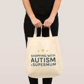自閉症のSupermumのトートと買物をすること トートバッグ (正面(商品))