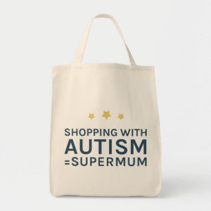 自閉症のSupermumのトートと買物をすること トートバッグ