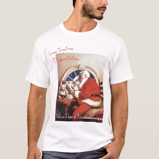 自閉症はいけない定義します Tシャツ (正面)