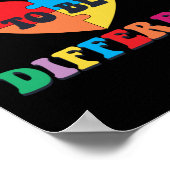 自閉症はハート違う子は大丈夫 ポスター (角)