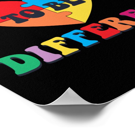 自閉症はハート違う子は大丈夫 ポスター (角)