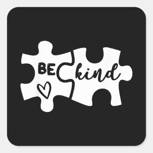 自閉症は子ども スクエアシール (正面)