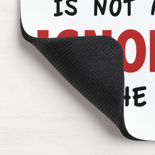 自閉症は悲劇ではなく、無知は悲劇である マウスパッド (コーナー)