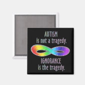 自閉症は悲劇の磁石ではない マグネット (正面/裏面)