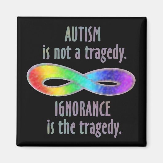 自閉症は悲劇の磁石ではない マグネット (正面)