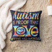 自閉症は愛が言葉を必要としない証拠である クッション (ブランケット)