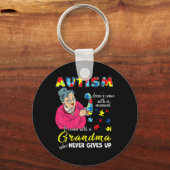 自閉症は来無名のおばあちゃんには無い キーホルダー (正面)