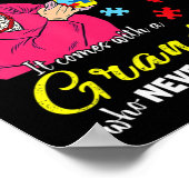 自閉症は来無名のおばあちゃんには無い ポスター (角)