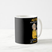 自閉症は来Gとは手来動ではない コーヒーマグカップ (正面右)
