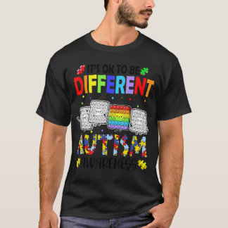自閉症は異なる能力 Funny Autism Awarene Tシャツ