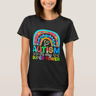 自閉症は私のすごいパワーAdhdパズル自閉症アワーン Tシャツ