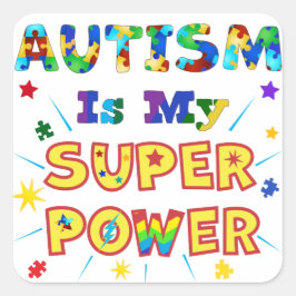 自閉症は私のすごい力 スクエアシール