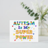 自閉症は私のすごい力 ポストカード (スタンド正面)