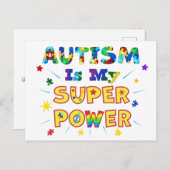 自閉症は私のすごい力 ポストカード (正面/裏面)