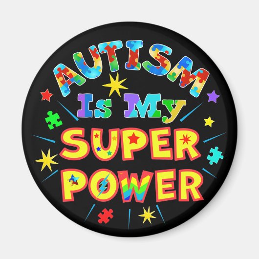 自閉症は私のすごい力 マグネット (正面)