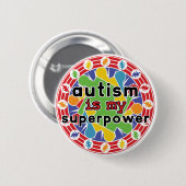 自閉症は私のすごい力 缶バッジ (正面&裏面)