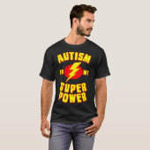 自閉症は私のすごい力 Tシャツ (正面フル)