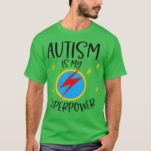 自閉症は私の超力稲妻ボルトのエネルギー Tシャツ