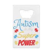 自閉症は私の超大国 クレジットカード栓抜き (裏面)