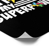 自閉症は私の超能力自閉症スーパーヒーロー ポスター (角)