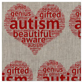 自閉症は美しいです ファブリック (クローズアップ)