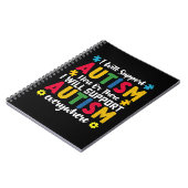 自閉症は自閉症の方々を応援する ノートブック (左側)