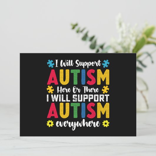 自閉症は自閉症の方々を応援する 招待状 (スタンド正面)