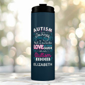 自閉症は自閉症の母親の旅パーソナライズされた名 タンブラー
