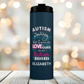 自閉症は自閉症の母親の旅パーソナライズされた名 タンブラー