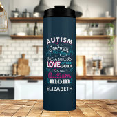 自閉症は自閉症の母親の旅パーソナライズされた名 タンブラー