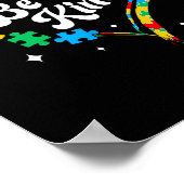 自閉症は親切な女性である男性の子供は親切な自閉症に気付いている ポスター (角)