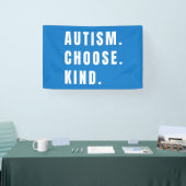 自閉症は親切な旗を選モダンぶ 横断幕 (トレードショー)