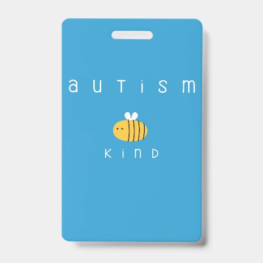 自閉症は親切な認識度バッジ バッジ (Front)