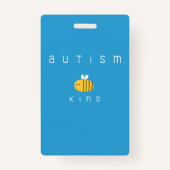 自閉症は親切な認識度バッジ バッジ (正面)