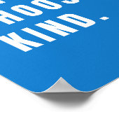 自閉症は親切を選ぶポスタープリント モダン ポスター (角)