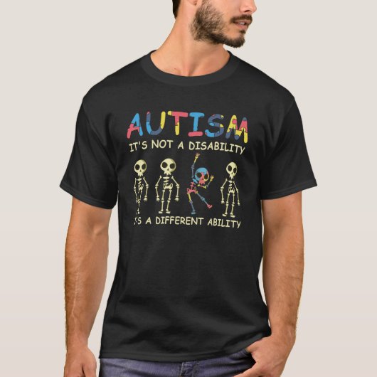 自閉症は障害ではない病気違うだ Tシャツ (正面)