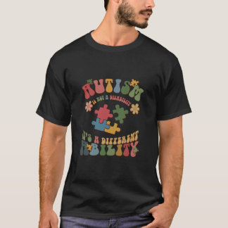 自閉症は障害ではない能力違うだ Tシャツ