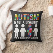 自閉症は障害ではない能力違う クッション (ブランケット)